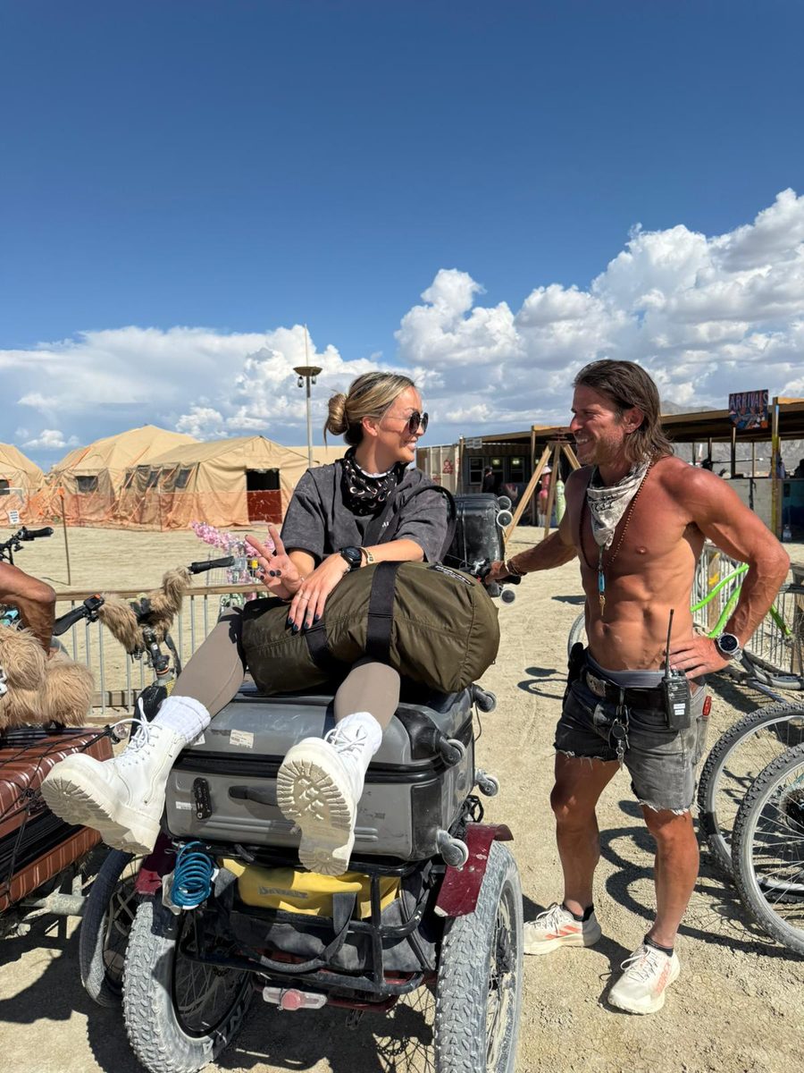 Golden hour on the playa